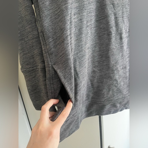 Lululemon To You Tunic Mock Neck Turtleneck Sweatshirt Heathered Grey 8 - Picture 5 of 8